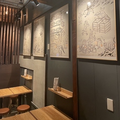 2Fの6名様掛けテーブル席はご家族のお食事や接待など、各種ご宴会に選ばれています。京都へ観光に来られる外国人の方にも人気のお席です◎こだわりの京料理をご堪能ください。