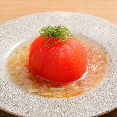 トマトと玉葱のお出汁サラダ