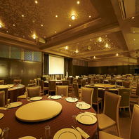 宴会に最適な空間と理想を叶える充実の設備。