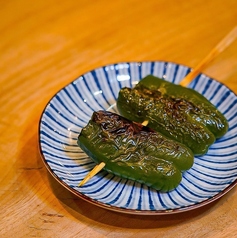 野菜（ししとう、しいたけ、ピーマン、白ネギ）