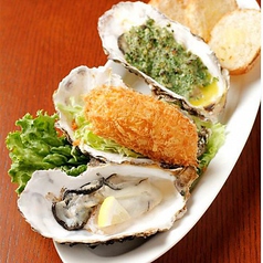 カキの食べ比べ３種盛り