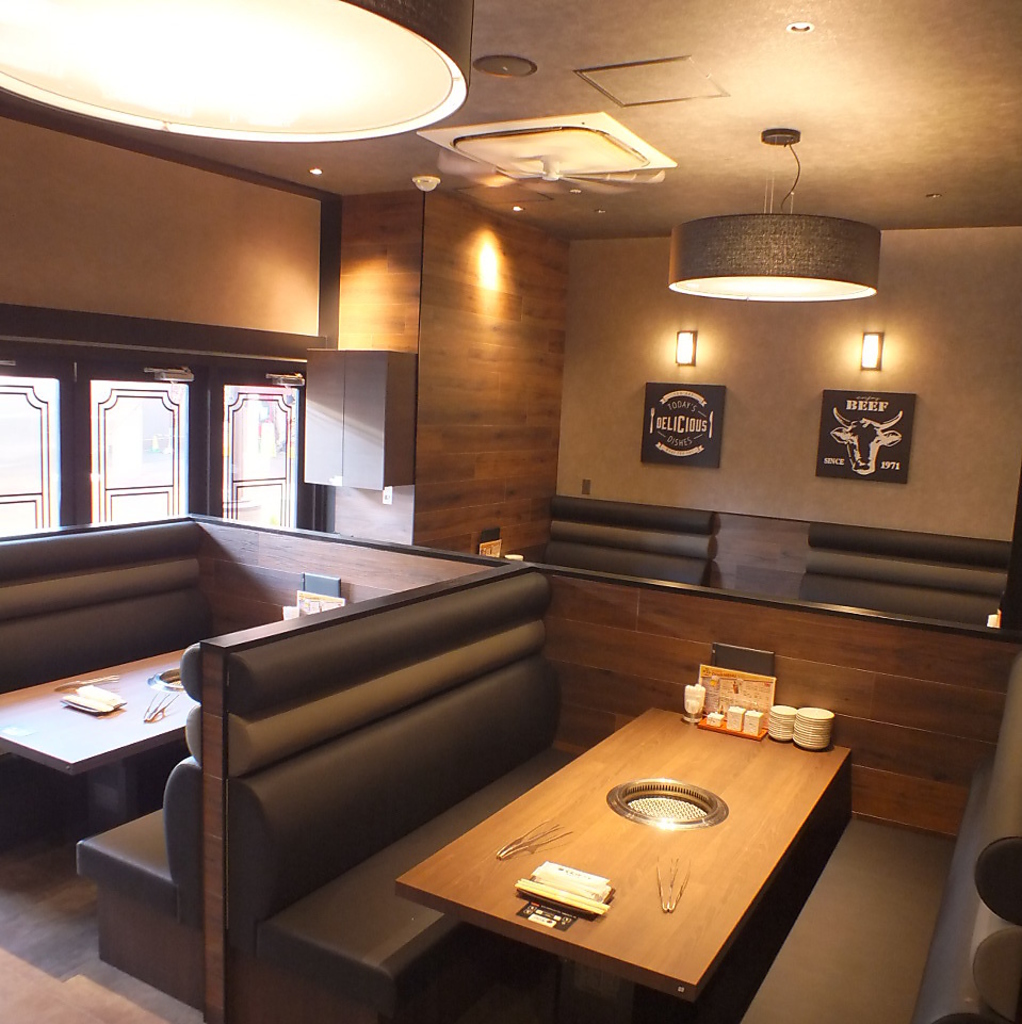 快適に焼肉を召し上がれる寛ぎ空間