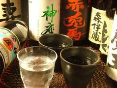 厳選銘柄焼酎とこだわりの日本酒を多数揃えてます！