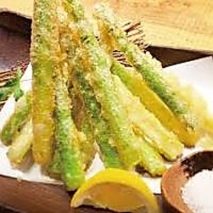 アスパラビール揚げ