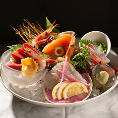 お造り五種盛り合せ　一名盛り～