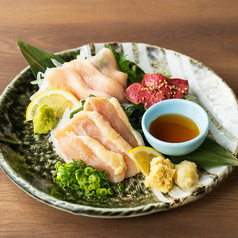 鳥刺し3種盛り合わせ