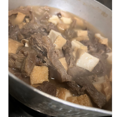 牛スジと厚揚げの煮込み
