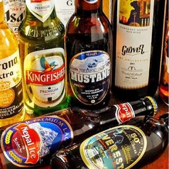 ネパールを中心とした世界各国のボトルビールをご用意♪