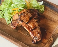 スペアリブのBBQ焼き