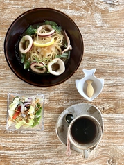 イカとレモンしょうゆの和風パスタセット