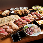 市場から買い付けした新鮮鮮魚を食べられる♪