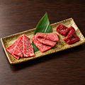 料理メニュー写真&nbsp;カルビ・ロース・ハラミ300ｇ焼肉プレート