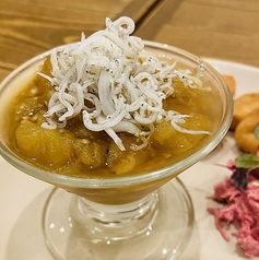 焼きナスとしらすのマリネ