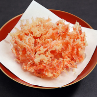 鐘庵名物！ こだわりの桜えびかき揚げ