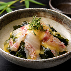 【愛媛×徳島】愛媛県産真鯛と鳴門ワカメの酢味噌和え