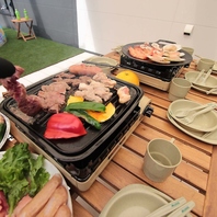 食材付、ガーデンBBQスペース