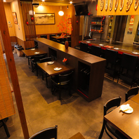 ご宴会にも最適！広々と清潔感あふれる落ち着く店内◎