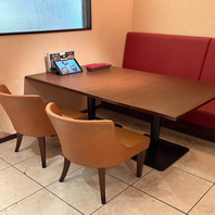 【座り心地の良いソファー席を、ご用意しております！】