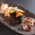 料理メニュー写真 鳥寿司5種盛