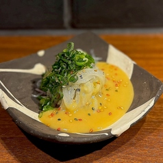 青森県産 生シラウオの薬味酢味噌和え
