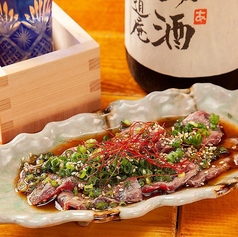 和牛ロースのねぎ塩炙りポン酢