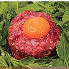 <山形牛>ミナリ塩ユッケ