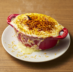 チーズホウレンソウブリュレオムレツ