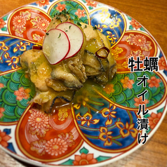 牡蠣のオイル漬け