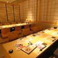 【８～１６名様個室】　こだわりの食材を使用したお料理や、厳選された日本酒など、種類豊富にご用意致しております。
