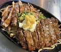 料理メニュー写真 サーロインステーキ&豚ロースステーキのWステーキ