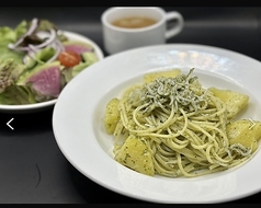 Cセット　パスタランチ　シラスジェノベーゼ