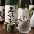 焼酎や日本酒を豊富に取り揃えております。お気に入りの一杯に出会えるはず♪