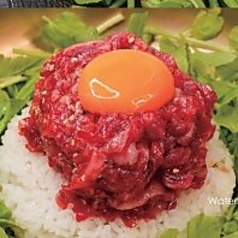 <山形牛>ミナリ塩ユッケビビンバ