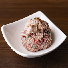 馬肉のクリームチーズなめろう