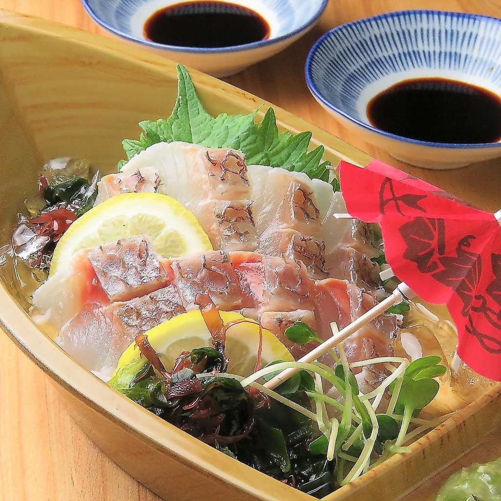 当店一押しが宇和島初出「みかん鯛」ほんのりとした柑橘系の味と香り◎生臭さもないのが特徴です！