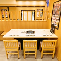 広々店内♪ご家族でのお食事や各種打ち上げ、女子会等！