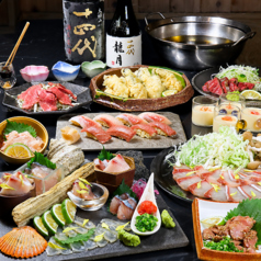 《贅沢な夏宴会を》一魚一会生簀あげ関アジ関サバコース（飲み放題100分付き）雅の写真
