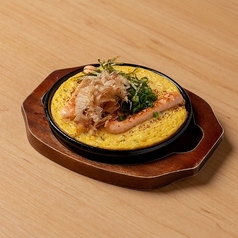 鶏皮シークァーサーポン酢/山芋明太鉄板焼き