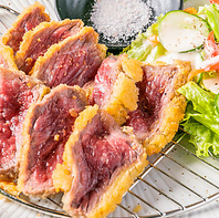 人気の看板商品！とろける食感の黒毛和牛トロかつご提供