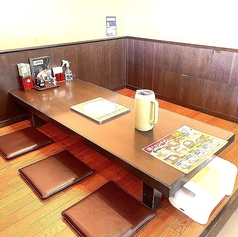 6名様までOKの座敷席をご用意しております!足を崩していただいて、おくつろぎいただいてかまいません◎