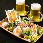 宴会/鮮魚/生ビール/築地/お刺身/生うに/生牡蠣/コース料理/刺身盛り合わせ/海鮮料理/接待