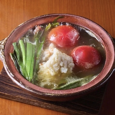 鱧とトマトの韮薫る白チゲ