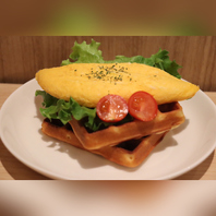 ランチタイムサービスワッフル増量