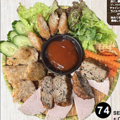 74 北の揚げ春巻き+あみあみ揚げ春巻き+さつま揚げ+ベトナムハムのセット