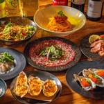 牛タンと牡蠣を贅沢に楽しめるコースは3時間飲み放題付