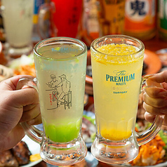 俄然お得な大人の食べ飲み放題コースは全ドリンク飲み放題です！