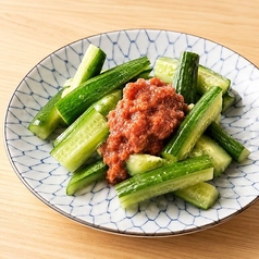 たたき胡瓜の梅和え