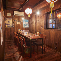 プライベートな少人数飲み会から、大人数での宴会まで