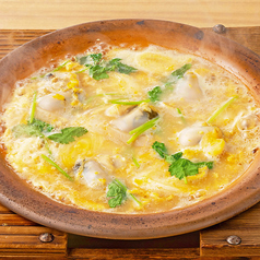 蛤の玉子とじ(柳川仕立て)