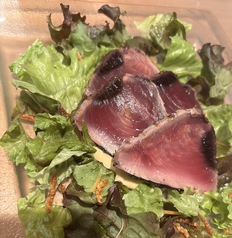 カツオのレアステーキ
